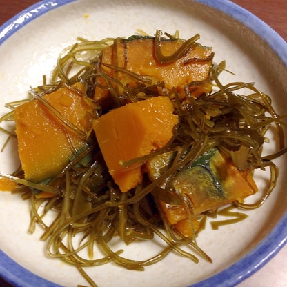 昆布がおいしい☆かぼちゃと切り昆布の煮物